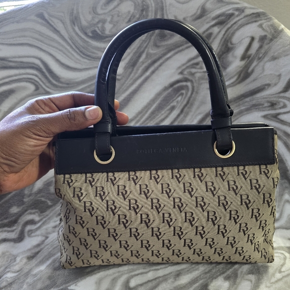 Bottega Veneta Canvas Leather Bag - Picture 1 of 8
